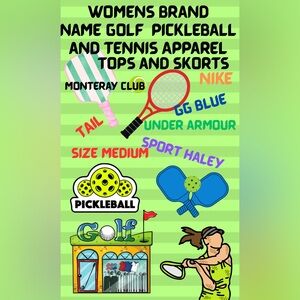 Women's Golf, Tennis, Pickleball Tops & Skorts. CHECK OUT MY CLOSET‼️